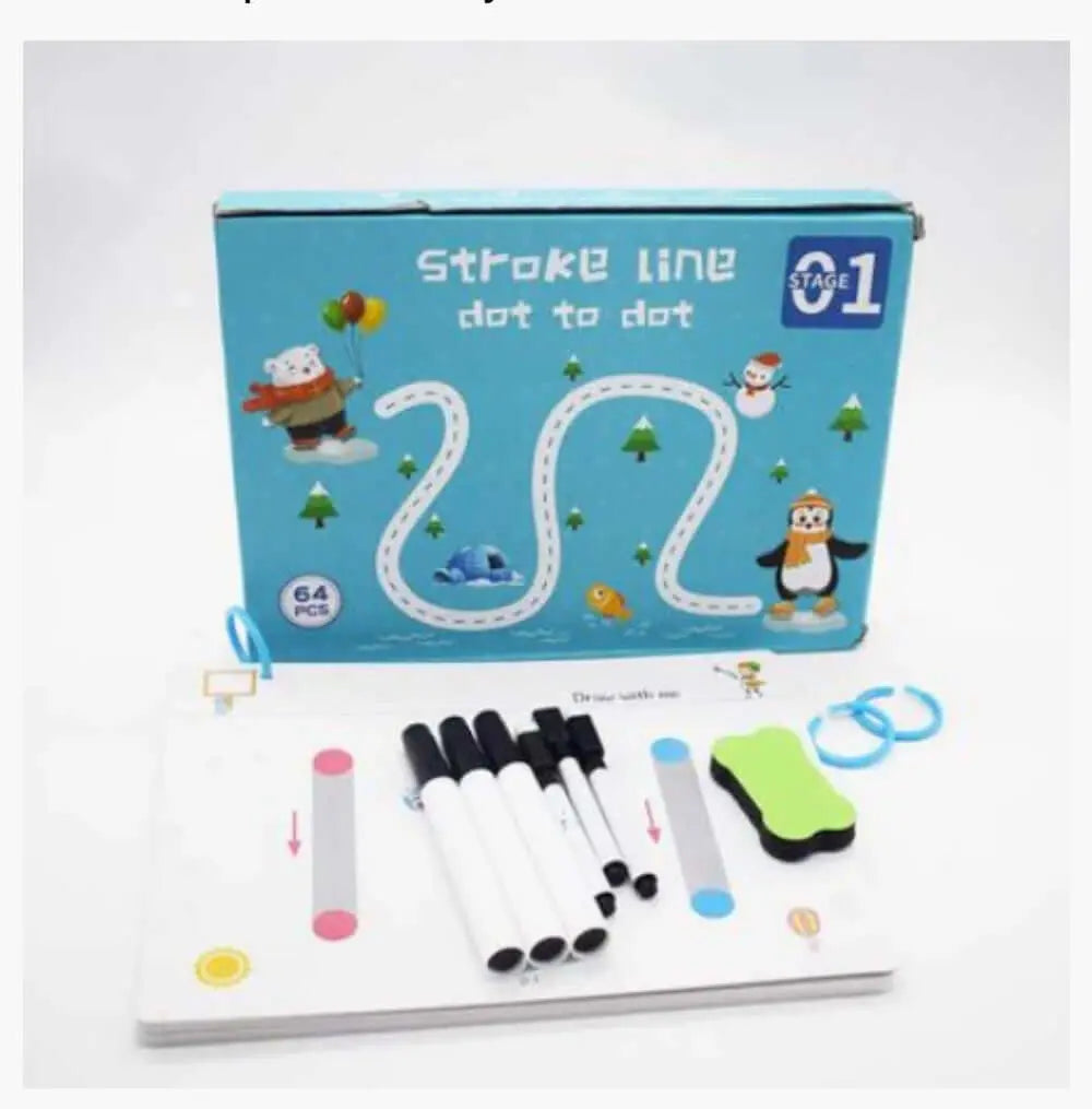 Image des outils composants le cahier de traçage. 