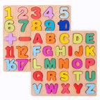 6 Tableaux Puzzle d'apprentissage Alphabet, Chiffres, Mots, Opérations...