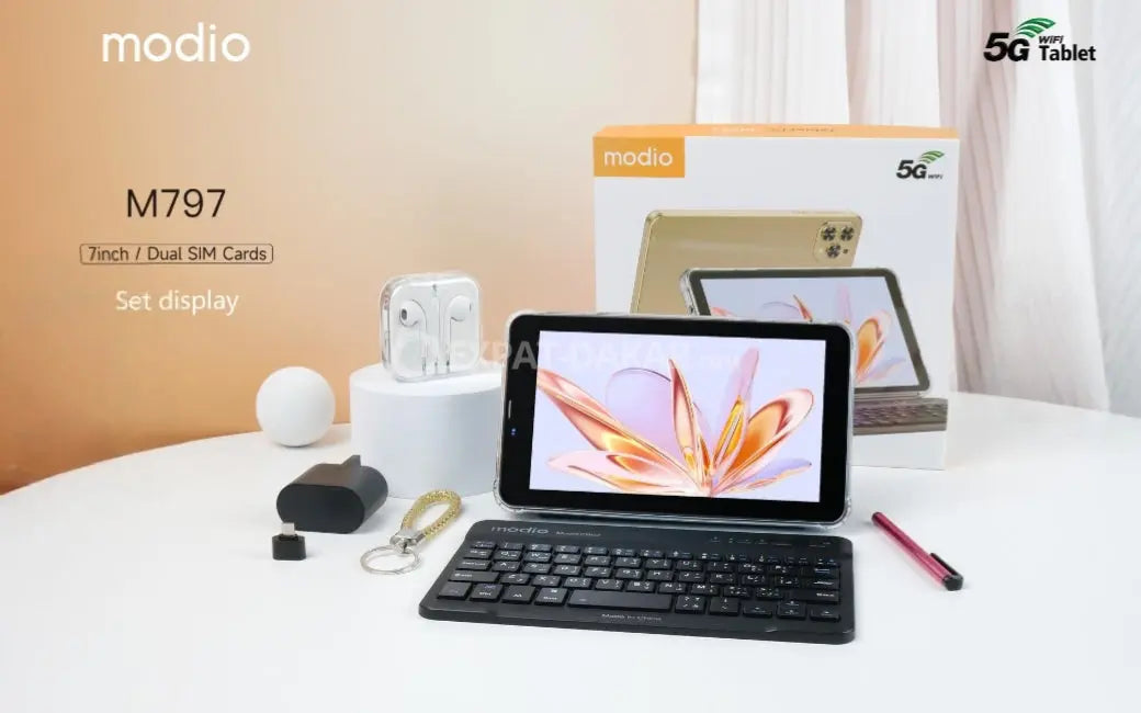 Tablette Modio M797 7 pouces - 6GB RAM - 256GB ROM 5G Android Dual Sim Safero Tablette Modio M797 7 pouces - 6GB RAM - 256GB ROM 5G Android Dual Sim