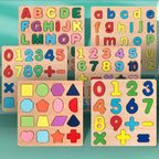 6 Tableaux Puzzle d'apprentissage Alphabet, Chiffres, Mots, Opérations...