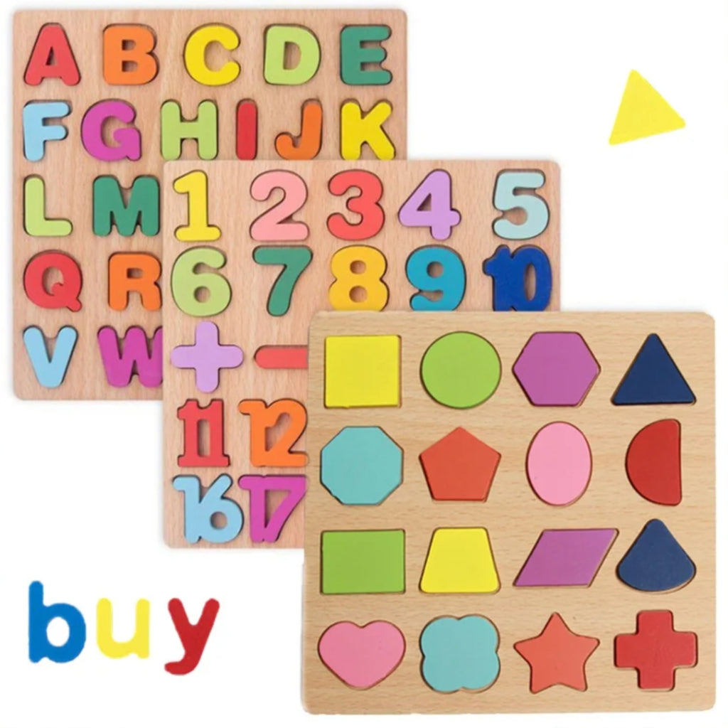 6 Tableaux Puzzle d'apprentissage Alphabet, Chiffres, Mots, Opérations...