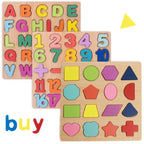 6 Tableaux Puzzle d'apprentissage Alphabet, Chiffres, Mots, Opérations...